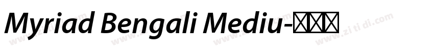 Myriad Bengali Mediu字体转换